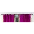 thumbnail image 2 of Lined-Violet Red  Tie Top  Sheer Sari Cafe Curtain / Drape - 43W x 24L - Pair, 2 of 2