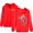 red, variant on 2hollis Merch Gold Logo Hoodies Women Men Long sleeve Fashion Casual Hooded zipper sweatshirt