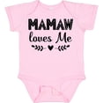 thumbnail image 3 of Inktastic Mamaw Loves Me Grandchild Girls Baby Bodysuit, 3 of 5