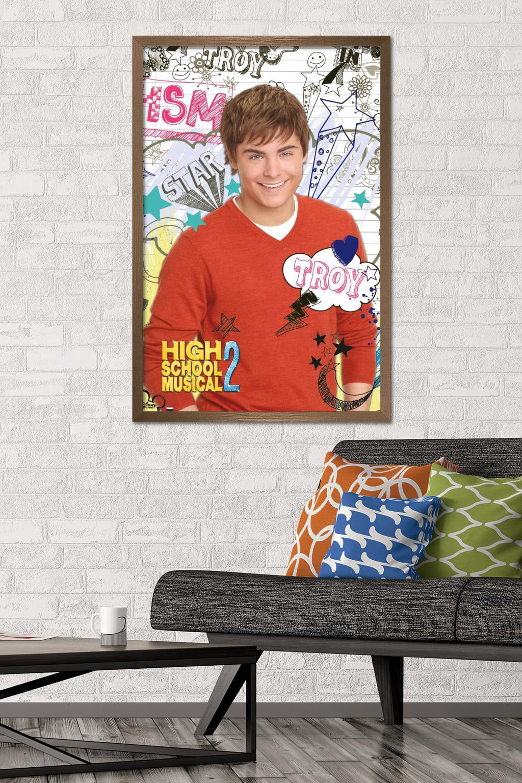 High School Musical 2 - Troy Wall Poster, 22.375" x 34" Framed