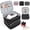 black, variant on Godery Nail Polish Organizer Bag Double Layer Nail Polish Storage Holds 30 Bottles for Nail Lamp and Manicure Tools Essential Home Travel