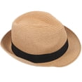 thumbnail image 3 of Sombrero de paja tejido para exteriores, playa, unisex, para hombre y mujer, 3 of 8