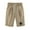 Khaki, variant on WREESH Womens Summer Shorts Print Cotton Linen Shorts Casual Shorts Khaki