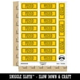 thumbnail image 2 of Posted Double Line Border Bank Check Sticker Set - Yellow - Matte Finish - 2.00" Large, 2 of 7