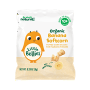 Little Bellies Organic Banana Softcorn Snack, 0.28 oz Bag