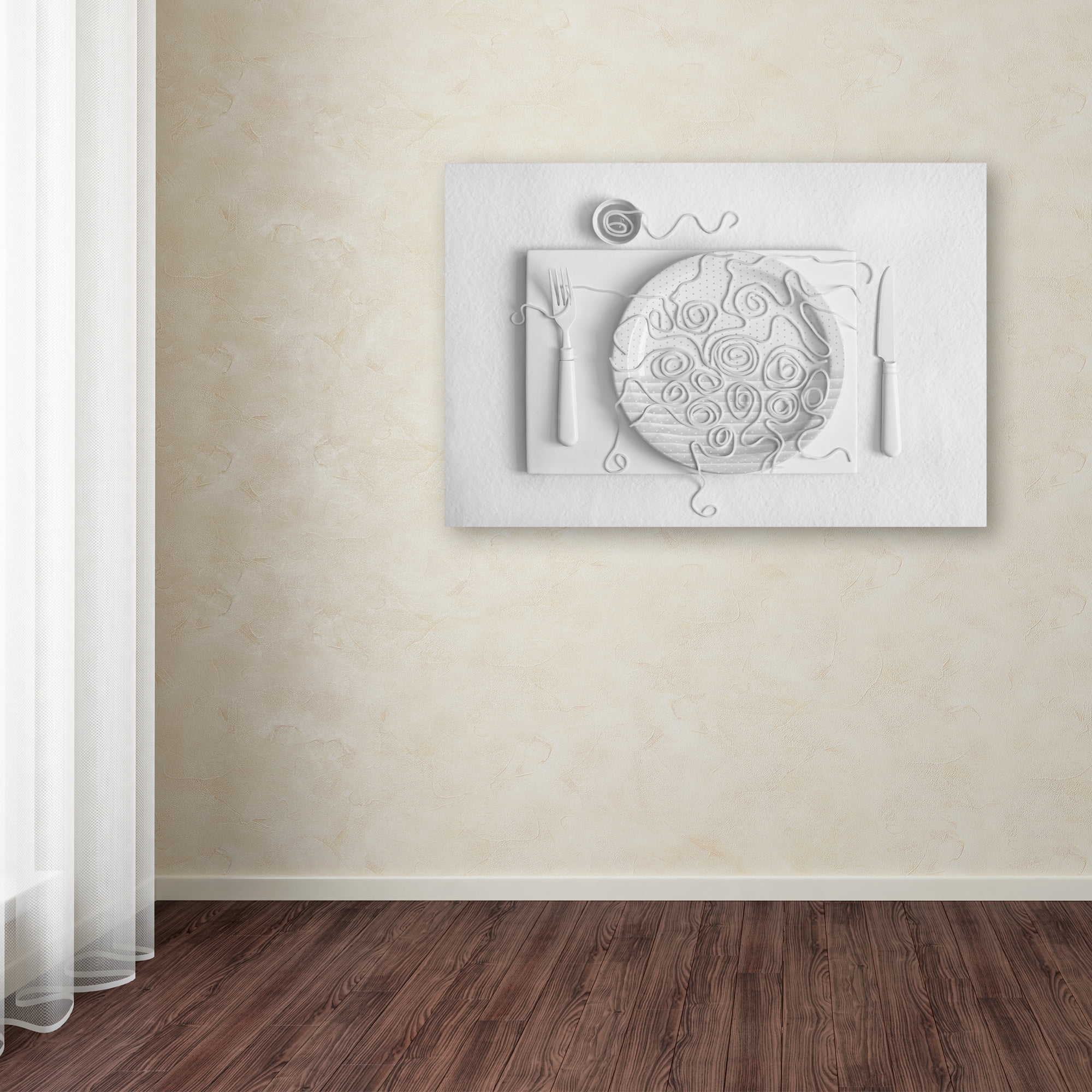 Dimitar Lazarov 'Spaghetti 2' Canvas Art