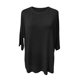 thumbnail image 4 of Xuyuer Women's Tops 2026 Casual Spring Summer Round Neck Short Sleeve Basic Pleated Loose Fit Blouses Plain Tunic Shirts, 4 of 6