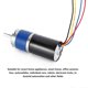 thumbnail image 4 of Brushless DC Motor Mechanical Parts Metal Gear 36MM High Torsion Low Noise Wear Resistant 12V(8RPM ), 4 of 4