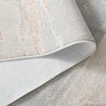 thumbnail image 4 of SAFAVIEH Blair Washable Macy Abstract Machine Washable Area Rug, Beige/Blue, 6'7" x 6'7" Round, 4 of 6