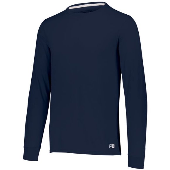 Russell Athletic Essential 60/40 Performance Long Sleeve T-Shirt, XL, Navy