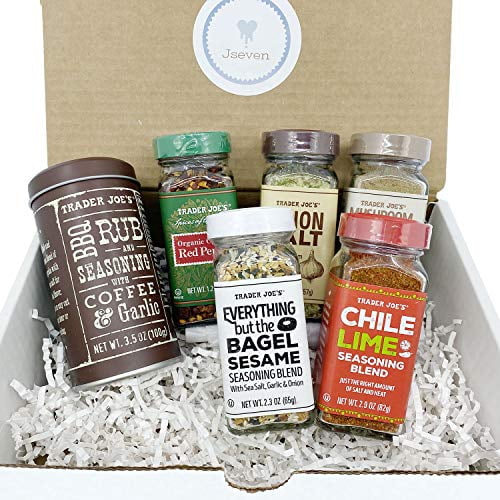 Trader Joe's Spice Seasoning Variety Set in the Gift Box, Essential 6 Seasonings for All Occasions , Best Collection of Trader Joes