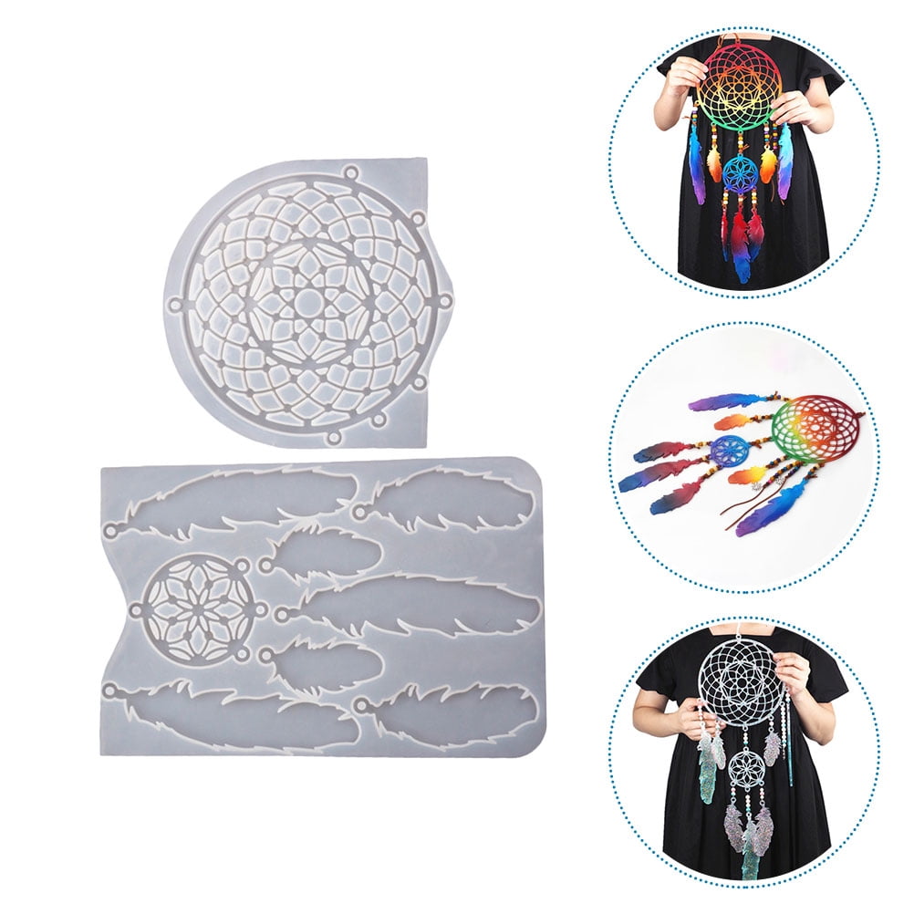 FOLOYORI Durable White Silicone Dream Catcher Mold for DIY Ornaments Easy to Use Perfect for Personal and Professional Use