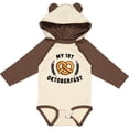 thumbnail image 3 of Inktastic My 1st Oktoberfest with Pretzel and Laurels Boys or Girls Long Sleeve Baby Bodysuit, 3 of 5