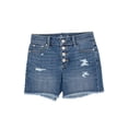 thumbnail image 6 of Jordache Girls Exposed Button Midi Short, Sizes 5-18, 6 of 8