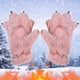 thumbnail image 3 of Guantes con Garras Animales Lindos Pata Oso Palma de Peluche Guantes de Dedo Completo para la Protección Contra el Calor Del Tiempo Frío, Duradero Y Acogedor Uso de Invierno, 3 of 4