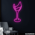 thumbnail image 4 of Glowneon Broken Wine Glass Neon Sign, Wine Led Sign, Bar Pub Decor, 4 of 5
