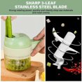 thumbnail image 2 of 4 in 1 Cordless Mini Vegetable Chopper Versatile Vegetable Slicer Dicer Green 1Speed, 2 of 3