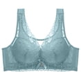 thumbnail image 1 of Virmaxy Soutien-Gorge Sans Fil pour Femmes Aguichant Grande Taille Mince en Dentelle Soutien-Gorge Rassemblant Sans Armature Confortable Fixe Ajustable Collection de Poitrine Coton Vert m, 1 of 7