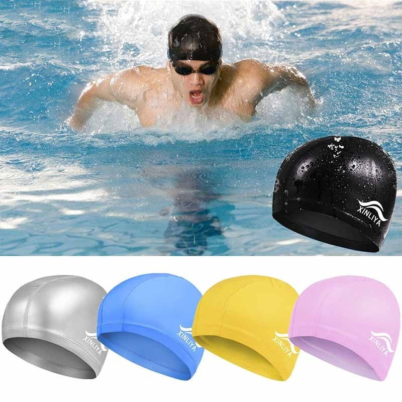 Silicone Swim Cap Adult Unisex Flexible Durable Elasticity Swimming Hat Sports 