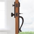 thumbnail image 4 of Baldwin EELONxRUSSBE481 Longview Full Plate Single Cylinder Keyed Entry Handleset - Bronze, 4 of 6