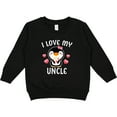 thumbnail image 2 of Inktastic I Love My Uncle with Cute Penguin and Hearts Toddler Sweatshirt, 2 of 4