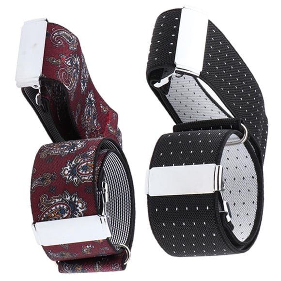 Soporte elástico del brazalete de camisa 4pcs con clip fuerte Macarena