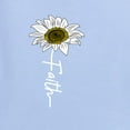 thumbnail image 6 of Wild Bobby, Faith Flower Script Inspirational/Christian Men Graphic Tee, Light Blue, Large, 6 of 6