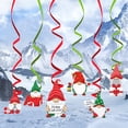 thumbnail image 3 of Vikakiooze Christmas Hanging Swirl Decorations 6pcs PET Ceiling Hanging Swirl Yard Party, 3 of 9