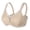 Beige, variant on Exerin Women's Minimizer Full Coverage Underwire U-Back Unlined Plus Size Bra(38DD,Black)