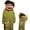 Green, variant on Silly Onesie Funny Big Mouth Monster Onesie Polar Fleece Hooded One Piece Pajamas Soft Plush Loungewear, No Shoes Included