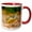 Red/White, variant on 3drose, Ornate Red Ear Turtle, Native to Southern Us - Na02 Dno0868 - David Northcott, 11oz Two-tone Yellow Mug
