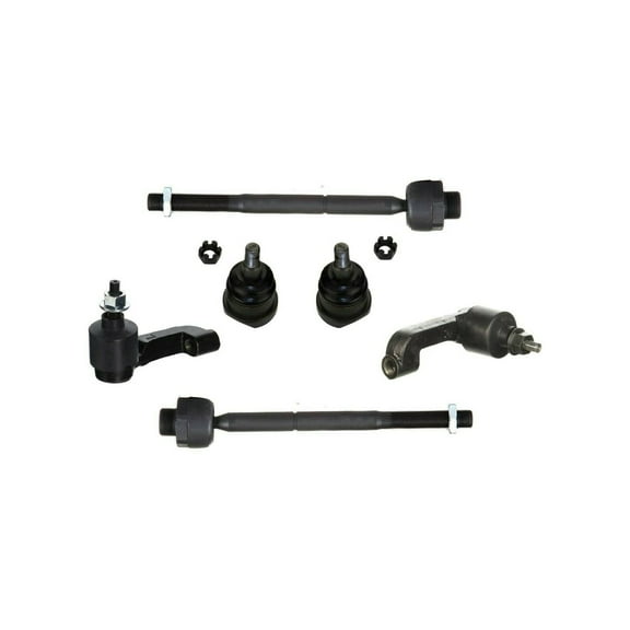 6 Pc New Suspension Kit for Jeep Liberty 2002-2004 Front Outer Inner Tie Rod Ends & Lower Ball Joints