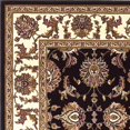 thumbnail image 1 of HomeRoots 352865 7 ft. 7 in. Octagon Polypropylene Black & Ivory Area Rug, 1 of 1