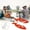 Red, variant on PBAZIH Multi-Function Fishing Pliers, Elbow Road Pliers, Scissors, Fishing Line Cutters & Fish Binding Hooks, All-in-One Tool for Anglers, Durable Fishing Accessories for Hook & Line Management