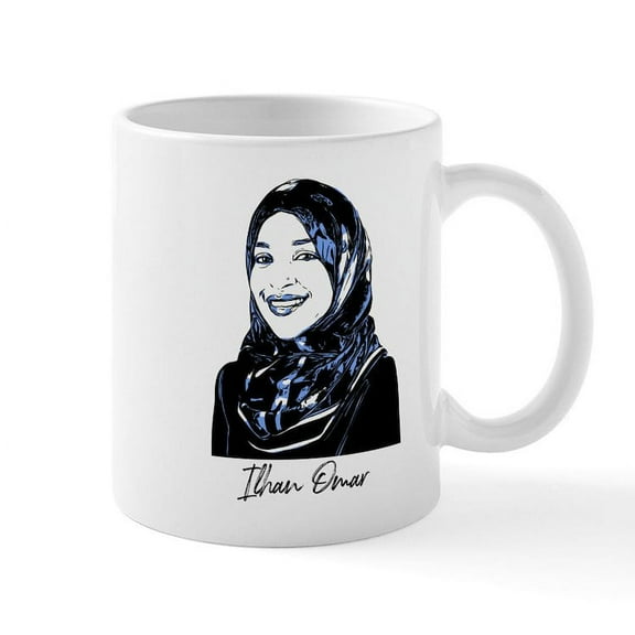 CafePress - Ilhan Omar - 11 oz Ceramic Mug - Novelty Coffee Tea Cup