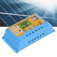 thumbnail image 3 of 12V/24V Auto-Switching Solar Charge Controller with 30A PWM Charging, 5V 2.5A Dual USB Ports, LCD Display for Charge/Discharge Monitoring, Multiple Protections, Adjustable Parameters & Power-Off, 3 of 7