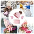 thumbnail image 3 of Sinhoon Winter Hat, Toddler Mittens, 3Pcs Kids Winter Knitted Hat Scarf Gloves Set, with Warm Fleece Lined for Children Girls Boys of 1-5 Years kindly, 3 of 5