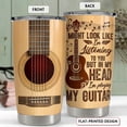 thumbnail image 2 of Guitar Tumbler Cup 20oz Guitarist Stainless Steel Insulated Tumblers Guitars Coffee Travel Mug Gift for Musician Players Guitar Lovers Gifts for Birthday Christmas, 2 of 6