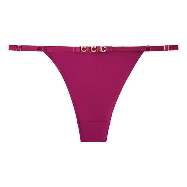 Low Rise Panties for Plus Size Women, Ultra Soft & Breathable Bikini or Hipster Style, Tagless Comfort for All-Day Wear and Sensitive Skin. Hot Pink M