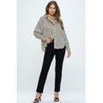 thumbnail image 3 of PROVA  Women's Targa Oversized Geometric Print Long Sleeve Button Down Top, 3 of 8