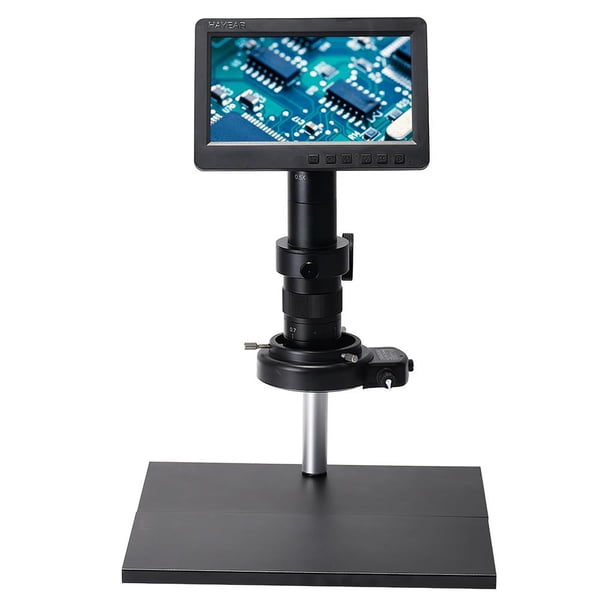 Microscopio Monocular De 26Mp Kits De Cámara Digital Electrónica Ajuste De Idioma De Alta Resolución Cámara De Microscopio De Video Con Lente Ajustable 10-180X Para Soldadura Vogacara TO005595-01