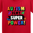 thumbnail image 4 of Inktastic Autism is My Super Power with Puzzle Pieces Youth T-Shirt, 4 of 5