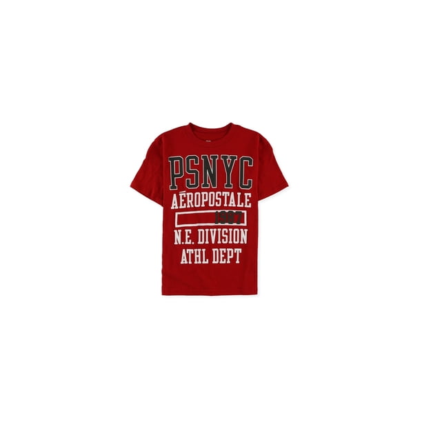 Camiseta gráfica Aeropostale Boys Athl Dept, roja, M (10)
