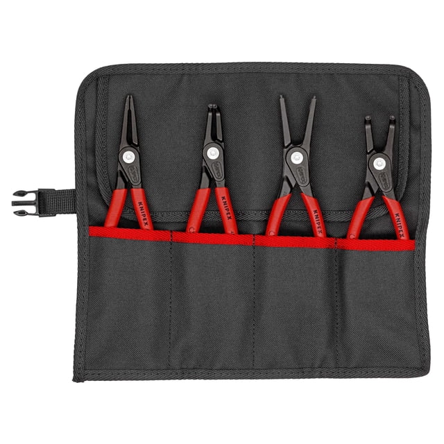 KNIPEX 00 19 57 V01 Juego de pinzas para anillos de retención 4 piezas