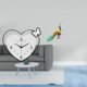 thumbnail image 2 of Reloj De Pared En Forma De Corazón, Escultura De Pavo Real Acrílico, Figura Decorativa, Diseño Creativo, Movimiento Silencioso, Arte De Pared Para Sala De Estudio, Cafetería, Oficina,, 2 of 8