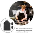 thumbnail image 5 of AURARMLET Oil-Resistant Chef Apron with Adjustable Straps, Multiple Pockets, PVC Kitchen Work Apron, 1 Piece Set, 5 of 8