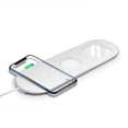 thumbnail image 4 of Matsuzay inalámbrico 3 en 1, almohadilla de carga por inducción, estación de carga Compatible con auriculares para teléfonos inteligentes Cables de audio/vídeo Blanco, 4 of 6