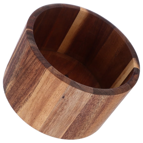 SEWCHICS Rustic Wood Kitchen Utensil Holder Countertop Organizer Farmhouse Style Cooking Tools Storage