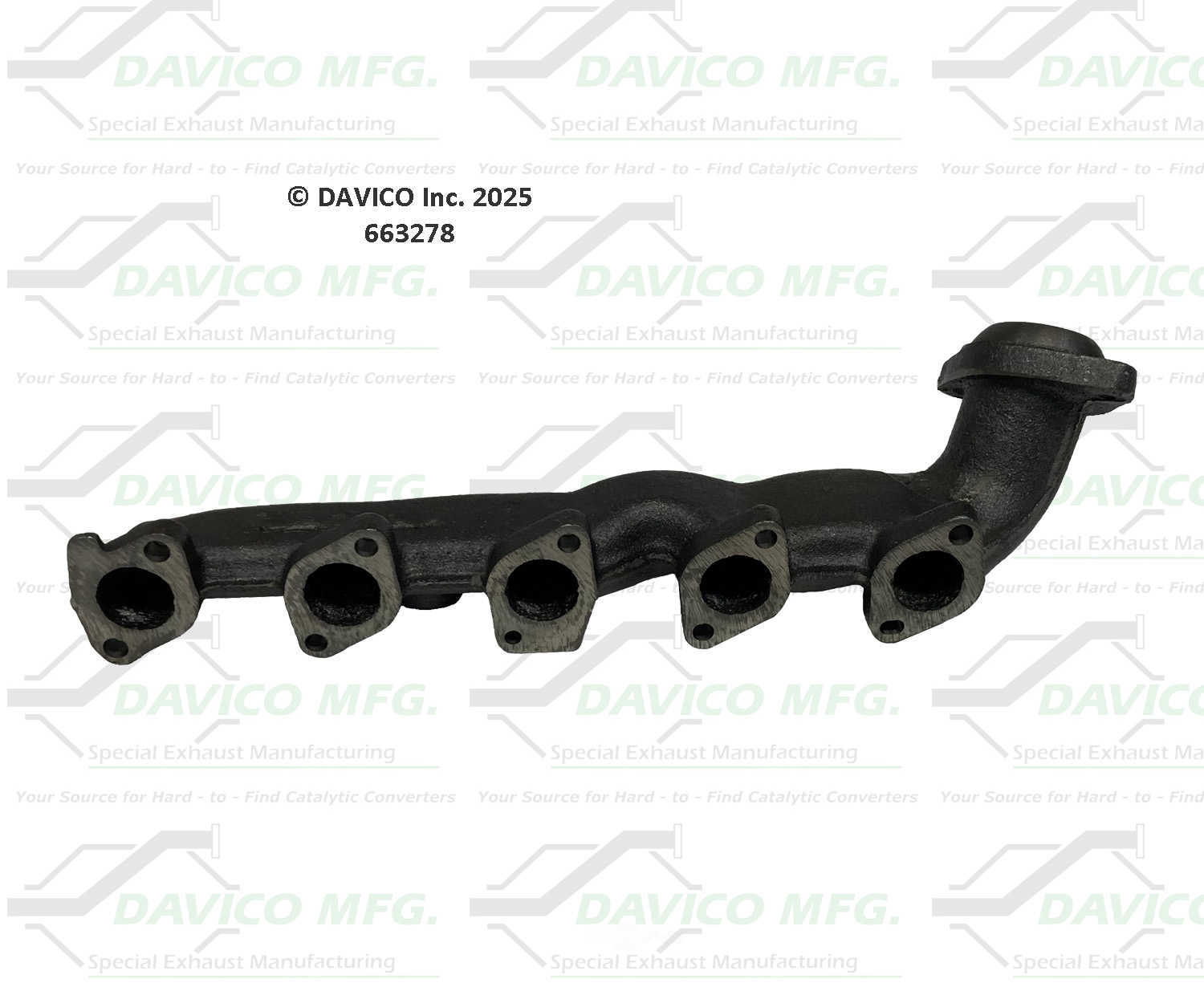 Davico Mfg 663278 Stand alone Exact-Fit exhaust manifold