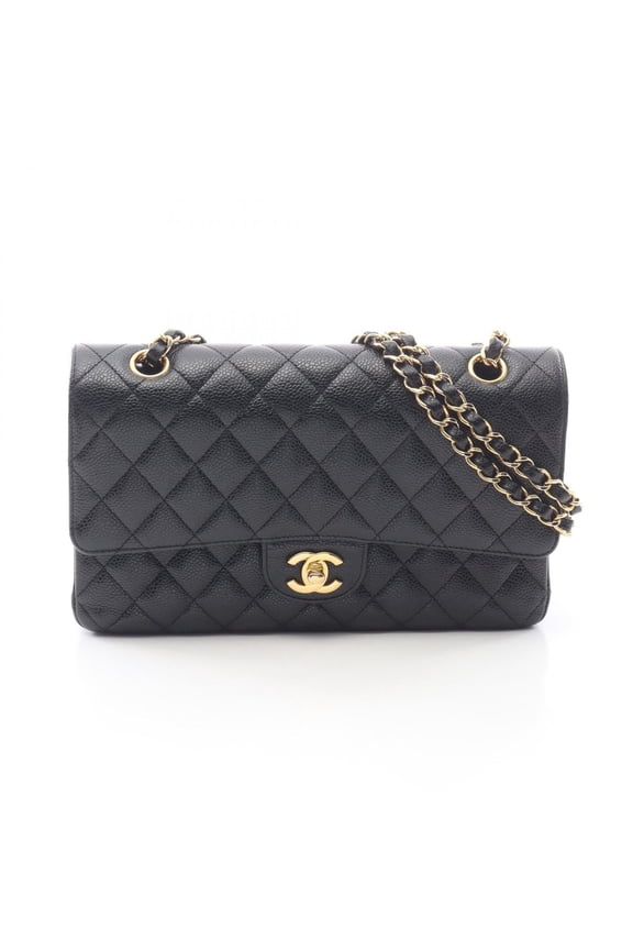 Pre-Owned Chanel Matelass Double Flap Shoulder Bag/Handbag, Caviar Leather (Grained...